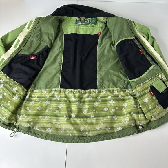 Vintage LL Bean Jacket Womens Sz S Green 3-in-1 Outer Shell Only Ripstop Outdoor - Picture 4 of 16
